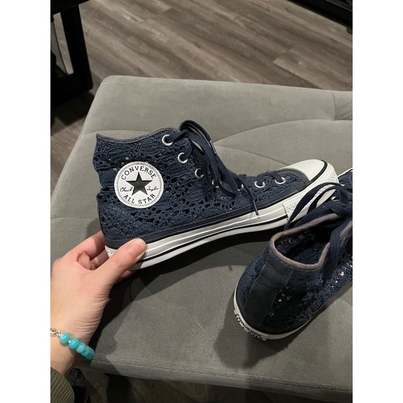 High top see through‎ crochet Converse - Picture 7 of 10